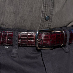 men's crocodile belt