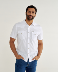 men's performance short sleeve western pearl snap - classic fit