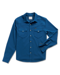 men's performance long sleeve western pearl snap