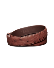 men's ostrich belt