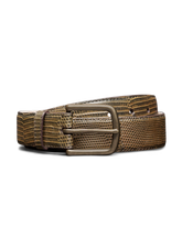 men's lizard belt