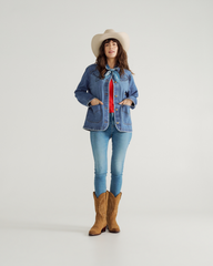 women's denim chore jacket