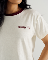 women's vintage ringer tee