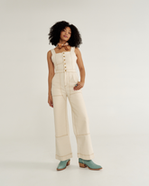 women's denim jumpsuit