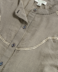 women's mini seersucker blouse