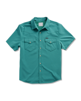 men's performance short sleeve western pearl snap