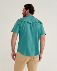 men's performance short sleeve western pearl snap - classic fit