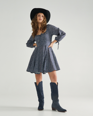 women's long sleeve mini dress