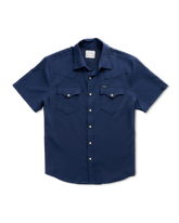 men's performance short sleeve western pearl snap