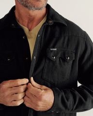 men's sawtooth pearl snap shacket