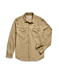 men's denim long sleeve pearl snap