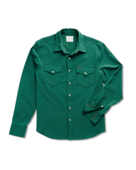 men's performance long sleeve western pearl snap - classic fit