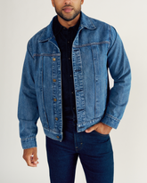men's denim ranch hand trucker jacket