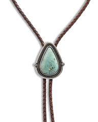 iron lamb turquoise drop bolo