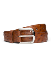 men's ostrich belt