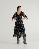 women's elbow-length maxi dress