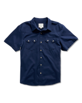 men's classic fit vintage weight sawtooth short sleeve pearl snap