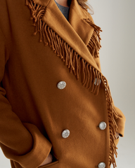 women's western fringe coat