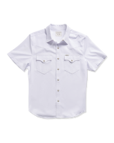 men's performance short sleeve western pearl snap