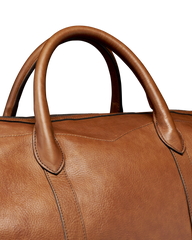 lightweight leather duffle