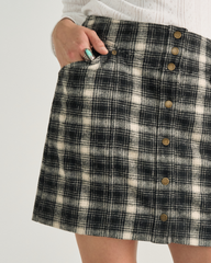 women's plaid mini skirt
