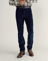 men's slim straight stretch corduroy