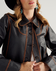 women's leather jacket