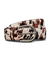 women's hair on hide belt