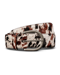 women's hair on hide belt