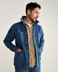 men's denim chore jacket