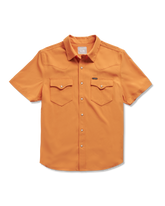 men's performance short sleeve western pearl snap