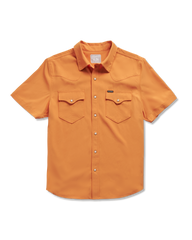 men's performance short sleeve western pearl snap