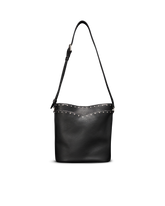 cowhide bucket bag