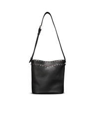 cowhide bucket bag