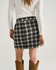 women's plaid mini skirt