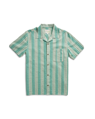 men's dobby camp short sleeve shirt