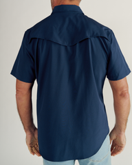 men's performance short sleeve western pearl snap - classic fit