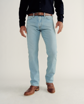men's slim straight stretch denim