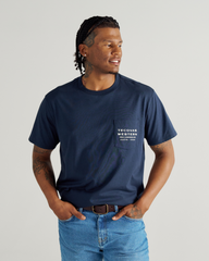 men's western horseman pocket tee