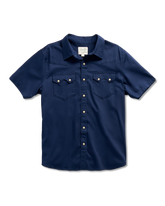 men's sawtooth short sleeve pearl snap