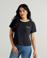 women's vintage ringer tee