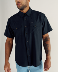 men's performance short sleeve western pearl snap - classic fit