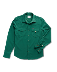 men's performance long sleeve western pearl snap