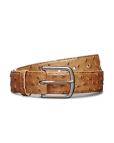 men's ostrich belt