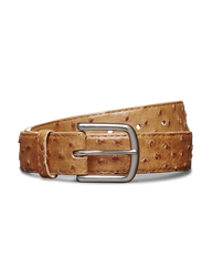 men's ostrich belt