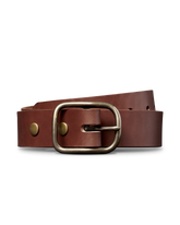 men's harness leather belt