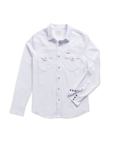 men's performance long sleeve western pearl snap