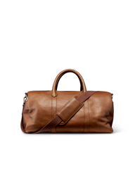 lightweight leather duffle