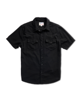 men's denim short sleeve pearl snap
