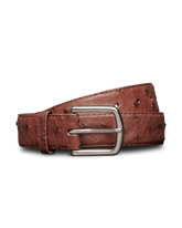 men's ostrich belt